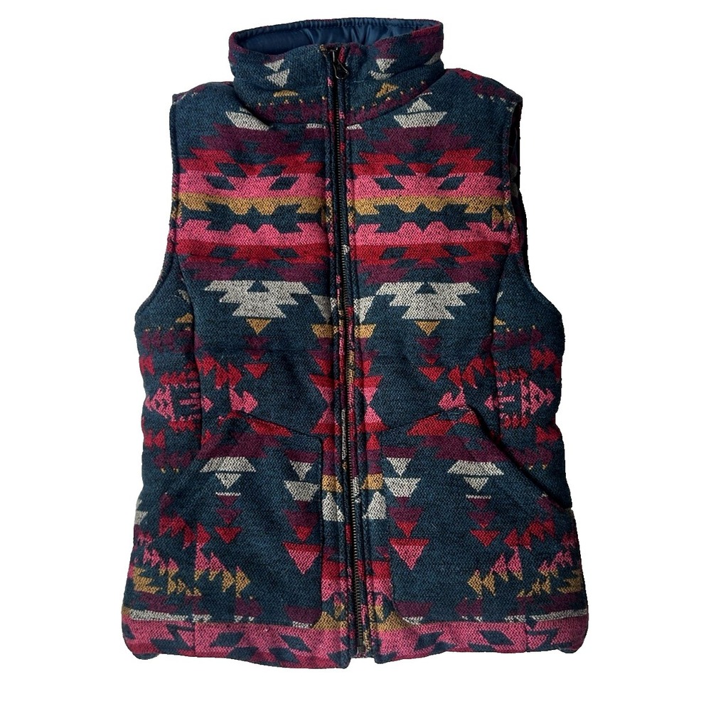 American Eagle Puff Vest Aztex Western Core Southwestern Size XXSmall